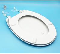 Tapa y Asiento para Inodoro Victoria Roca | Tapa + Bisagras de inodoro Victoria Roca | Diferentes modelos segun Calidad (Tapa Supralit + Bisagras de Plastico)