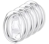 Tapas de vaso de vino de 12 onzas, paquete de 4 tapas de repuesto para vasos, diámetro interior de 2.9 pulgadas, fundas a prueba de derrames para taza de café de viaje de acero inoxidable Sivaphe y