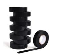 TAPEBEAR 10 Rollos De Cinta Aislante De PVC, Cintas Eléctrico Impermeable Negra, Resistente Al Calor, Ignífugo E Impermeable, Para Proteger, Reparar Cablesy Et Cables, 19mm X 20m