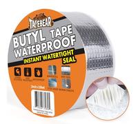 TAPEBEAR Cinta Butilo Impermeable 50mmx10m, Aluminio Sellador Cinta Butilica, Cinta De Para Reparación Autoadhesiva Para Fugas De Techo, Reparación De Grietas, Ruptura De Tuberías