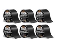 TAPEBEAR Cinta de Adhesivas Butilo 100mmx5m, Cinta de Butilo Impermeable Autoadhesiva Cinta de Reparación, Alta Resistencia para Cubiertas de Madera, Costuras, RV, Caravana, tuberias, 6Rollo