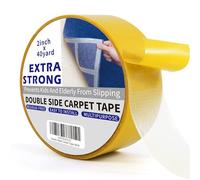 TAPEBEAR Cinta De Doble Cara Extra Fuerte Para Alfombras, Cinta De Instalación Para Moquetas, Removible, Sin Residuos, Cinta Doble Cara Para Alfombras, 50mm x 36m
