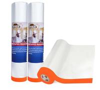TAPEBEAR Película para Pintar Pretapada 2700mm x 17m, Cubierta Plástica para Pintura Muebles Electrodomésticos Automóviles, 3 Rollos