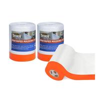 TAPEBEAR Película para Pintar Pretapada 550mm x 27m, Cubierta Plástica para Pintura Muebles Electrodomésticos Automóviles, 3 Rollos