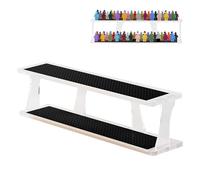 Tapeera Vitrina apilable de mesa con capacidad para hasta 72 minifiguras o juegos de minibloques, vitrina acrílica para figuras compatibles con las principales marcas, organizador de estante Minifig