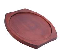 Tapete de Madera Redondo Grueso para Cazuela, Marrón