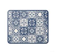 Tapete de microfibra para secar platos, 30 x 40 cm, absorbente rápido, almohadilla para encimera de cocina, antideslizante, escurridor plegable para fregaderos (B)