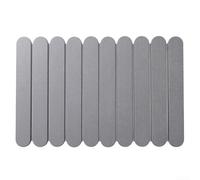 Tapete de secado de platos, tierra de diatomeas, de secado rápido, antideslizante, para encimera de cocina, escurridor de fregadero, 40 x 12 cm (gris claro)