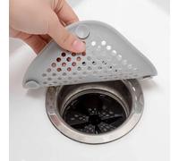 Tapete de silicona cuadrado para desagüe, filtro de pelo para baño, cubierta de desagüe, alfombrilla para desagüe de baño doméstico White 2 Pieces