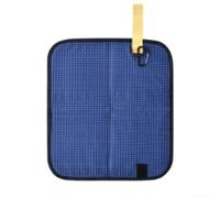 Tapete impermeable para asiento de camping, manta de picnic de doble cara con acolchado EVA de 9 mm, tapete plegable ligero para senderismo, camping y senderos, base antideslizante (azul marino)
