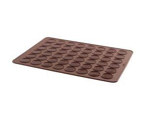 Tapete para hornear macarons franceses, 40 cm, marrón, silicona, Lékué