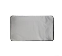Tapete resistente para debajo de la parrilla, ignífugo y aceite para prueba, protector de suelo de barbacoa para terraza y patio, 50 x 39 pulgadas (negro 65 pulgadas)