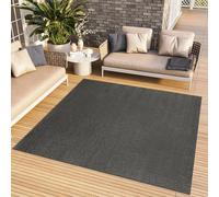 TAPISO Alfombra Mono Cuadrada De Pelo Corto Interior Diseño Moderno Gris Oscuro Diseño Unicolor Alfombra Salón Dormitorio Adulto Comedor Cocina Resistente Exterior Oeko-Tex 250 x 250 cm