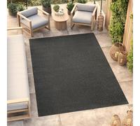 TAPISO Alfombra Monocolor Pelo Corto Interior Diseño Moderno Gris Oscuro Diseño Unicolor Alfombra Salón Dormitorio Adulto Comedor Cocina Resistente Exterior Oeko-Tex 120 x 170 cm