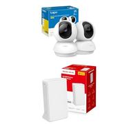 Tapo Bundle of TP-Link C210(2-Pack) - Cámara IP WiFi 360° Cámara de Vigilancia 2K (3MP) + [Nuevo 2024] Mercusys MB130-4G - Router 4G SIM, LTE CAT4, Wi-Fi AC1200, Compatible con Todos los operadores