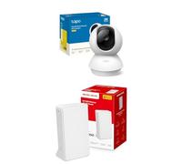 Tapo Bundle of TP-Link C210 - Cámara IP WiFi 360° Cámara de Vigilancia 2K (3MP) + [Nuevo 2024] Mercusys MB130-4G - Router 4G SIM, LTE CAT4, Wi-Fi AC1200, Compatible con Todos los operadores