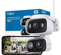 Tapo Cámara de vigilancia Tapo C246D – 360º interior/exterior, doble lente 2K