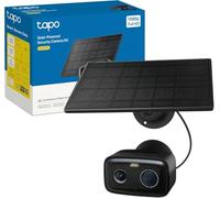Tapo C401Kit - Cámara vigilancia WiFi Exterior, 1080p, Solar, Negro | Detección de Movimiento y Personas. Con Panel Solar. Visión Nocturna a Color. IP65. App Tapo.