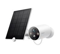 tapo C425 con panel solar - Cámara Wi-Fi 2K QHD 100% inalámbrica | Control de app y detección de IA | IP66 | Batería de 10000 mAh | Compatible con Alexa y Google | Tapo A200 paneles solares.