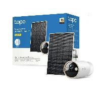 TAPO C460 Kit 4K 8 Mpx Cámara de Vigilancia Exterior con Batería y Panel Solar