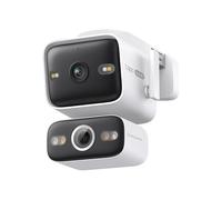 Tapo C575D - Cámara de Vigilancia Exterior WiFi 4K Doble Lente, Visión 170°, PTZ 360°, Seguimiento Inteligente IA, Visión Nocturna Color, PoE, IP66, Audio Bidireccional