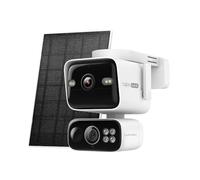 Tapo C675D Kit - Cámara de Vigilancia Exterior WiFi 4K Dual Lens con Panel Solar, Visión Nocturna a Color, Giro 360°, Seguimiento IA, Detección de Personas Vehículos y Mascotas, Batería Recargable