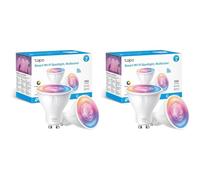 Tapo L630 GU10 (2 paquetes) - Bombilla LED inteligente Wi-Fi, RGBW multicolor, 16 millones de colores, compatible con Amazon Alexa, 350 lúmenes, 3.7W, ahorro de energía, 2 unidades (Paquete de 2)