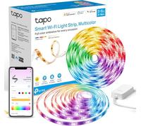 Tapo L930-10 - Tiras LED Adhesivas Wi-Fi, 2 x 5M, RGBW Multicolor 1000 lúmenes, iluminación segmentable, sincronización con música, Control Remoto, Resistencia IPX4, Compatible con Apple HomeKit