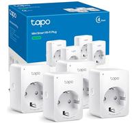 Tapo P100 (4-Pack) - Enchufe Inteligente WiFi, Programable, Control App/Voz | Programa Horarios y Temporizadores. Modo Ausente. Control App Tapo. Control Voz Alexa/Google. Fácil Configuración.