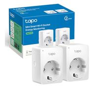 Tapo Enchufe inteligente P110 – Wi‑Fi con monitor de energía, Alexa y Google Home, pack 2