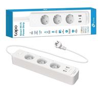 Tapo P300 Regleta inteligente de Wi-Fi con 3 Enchufes y 3 USB, Carga rápida de 18 W, Compatible con Alexa y Google Home, Regleta Alexa Programable con Función de Temporizador