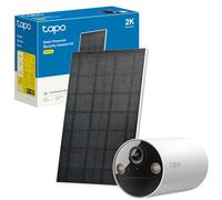 Tapo TC82 KIT - Cámara de seguridad solar con batería de 2K 3MP para exteriores, sin mantenimiento, visión nocturna a color, cámara para exteriores sin cargo mensual, detección inteligente de personas
