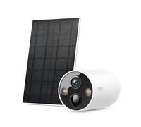 Tapo TC85 KIT, 2K QHD 4MP Kit de cámara de seguridad alimentada por energía solar, detección de IA gratuita, persona, mascota y vehículo, visión nocturna a color, carga solar continua, IP66 resistente