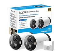 Tapo TP-Link C420S2 - Cámara Vigilancia WiFi Exterior Inalámbrica con Batería Recargable, Resolución 2k, Visión Nocturna, Audio Bidireccional, IP65 a Prueba de Agua