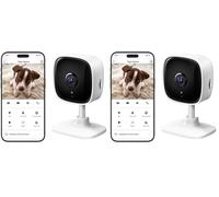 Tapo TP-Link Cámara Wi-Fi para Interiores C110, cámara de vigilancia de 3 MP, visión Nocturna, Audio bidireccional, Modo de privacidad, notificaciones con Sensor de Movimiento en Tiempo Real