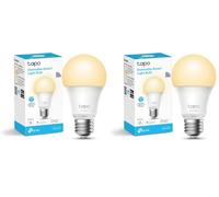 Tapo TP-Link L510E - Bombilla LED Inteligente, Bombilla WiFi sin necesidad de Hub, Blanco Cálido 2700K, Regulable,E27, 8.7W/ 806lm, Compatible Alexa, Echo y Google Home (Paquete de 2)