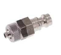 Tapón de acoplamiento de aire DN 5 de acero inoxidable Tuerca de unión de 4x6 mm