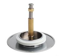 Tapón de drenaje de baño de latón pesado con diseño telescópico ajustable que va de 45 mm a 65 mm más sellos de silicona dobles para un rendimiento sin fugas en bañeras con agujeros de pin de 8 mm
