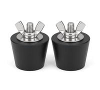 Tapón Invernaje Piscina 45 mm, Pack 2 Unidades Goma Expansión Antihielo | Acero Inoxidable, Tuerca de Mariposa, compatible con Intex, compatible con Bestway, Cierre de Skimmer y Boquilla de Spa