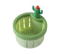 Tapón para colador de fregadero - Escurridor de cocina a presión de 8x8x9 cm, recogedor de residuos de alimentos para fregadero, componente de 51 g, unidad de cesta de resina