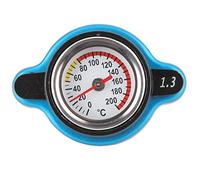 Tapón para Radiador de Coche Tapa del radiador termostático tapa del tanque de agua termostático universal del a prueba de fugas con indicador de temperatura (Cabeza grande 1.3bar)