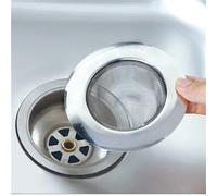 Tapón receptor de pelo para bañera de acero inoxidable, orificio de drenaje para ducha, trampa de filtro, colador de fregadero de Metal para cocina, drenaje de suelo Small