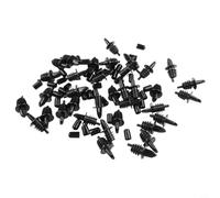 Tapón vertedor de vino de plástico, boquilla aireadora antigoteo para bebidas alcohólicas, jarabe, jarabe, accesorios para el hogar, bar, 50 piezas, negro (36 piezas)