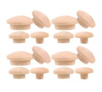 Tapones de Madera para Agujeros de Tornillos Redondos 120 Piezas | Madera Maciza, 4 Tamaños Surtidos, Acabado Natural con Veta Visible, para Reparación de Muebles y Carpintería
