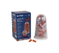 Tapones de Protección Auditiva Pack de 50 unidades desechables en color naranja COFAN 11000379