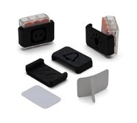 Tapones de seguridad compatibles con Wago 221 terminales de conexión, etiquetado en cajas de distribución, cajas de fusibles, resistentes a los rayos UV/temperatura (100, 3 conductores 4 mm2 + símbolo