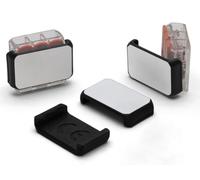 Tapones de seguridad compatibles con Wago 221 terminales de conexión, etiquetado en cajas de distribución, cajas de fusibles, resistentes a los rayos UV/temperatura (100, 5 conductores 4 mm2 +