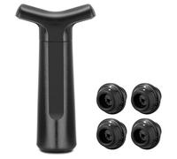 Tapones manuales para vino, bombas de vacío para vino con 4 tapones para botellas de vino tinto, bombas de botellas de vidrio, manual (idioma español no garantizado)
