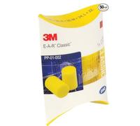 Tapones para los oídos 3M EAR Classic, paquete de 50 pares de tapones para los oídos empaquetados en pares, color amarillo, protección = 28 dB - PACK COSMIKA