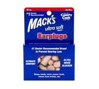 Tapones para los oídos de espuma ultrasuave Mack's, paquete de 10 pares
